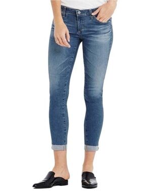 AG Made in USA The Stilt Roll Up Cigarette Jeans 25L Size 29